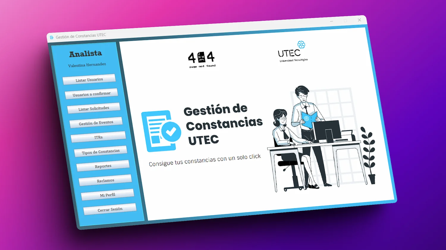 Captura de pantalla del proyecto /images/projects/portal-academico-utec-desktop.webp